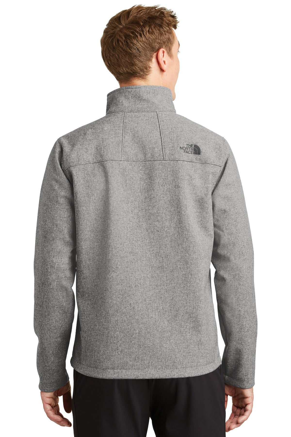 Custom Embroidered The North Face Apex Barrier Soft Shell Jacket. NF0A3LGT,TNF Medium Grey Heather