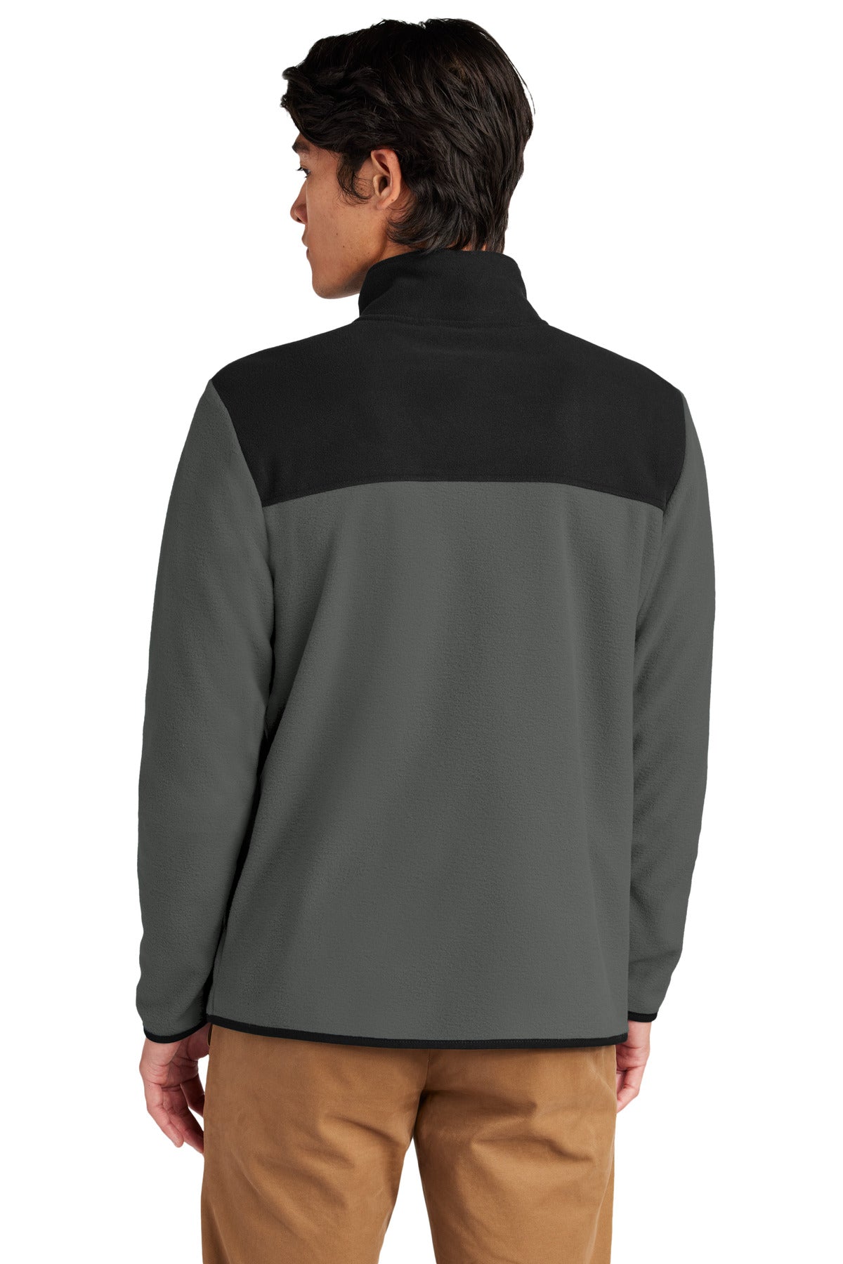 Custom Embroidered The North Face Glacier Full-Zip Fleece Jacket NF0A7V4J,Asphalt Grey/ TNF Black