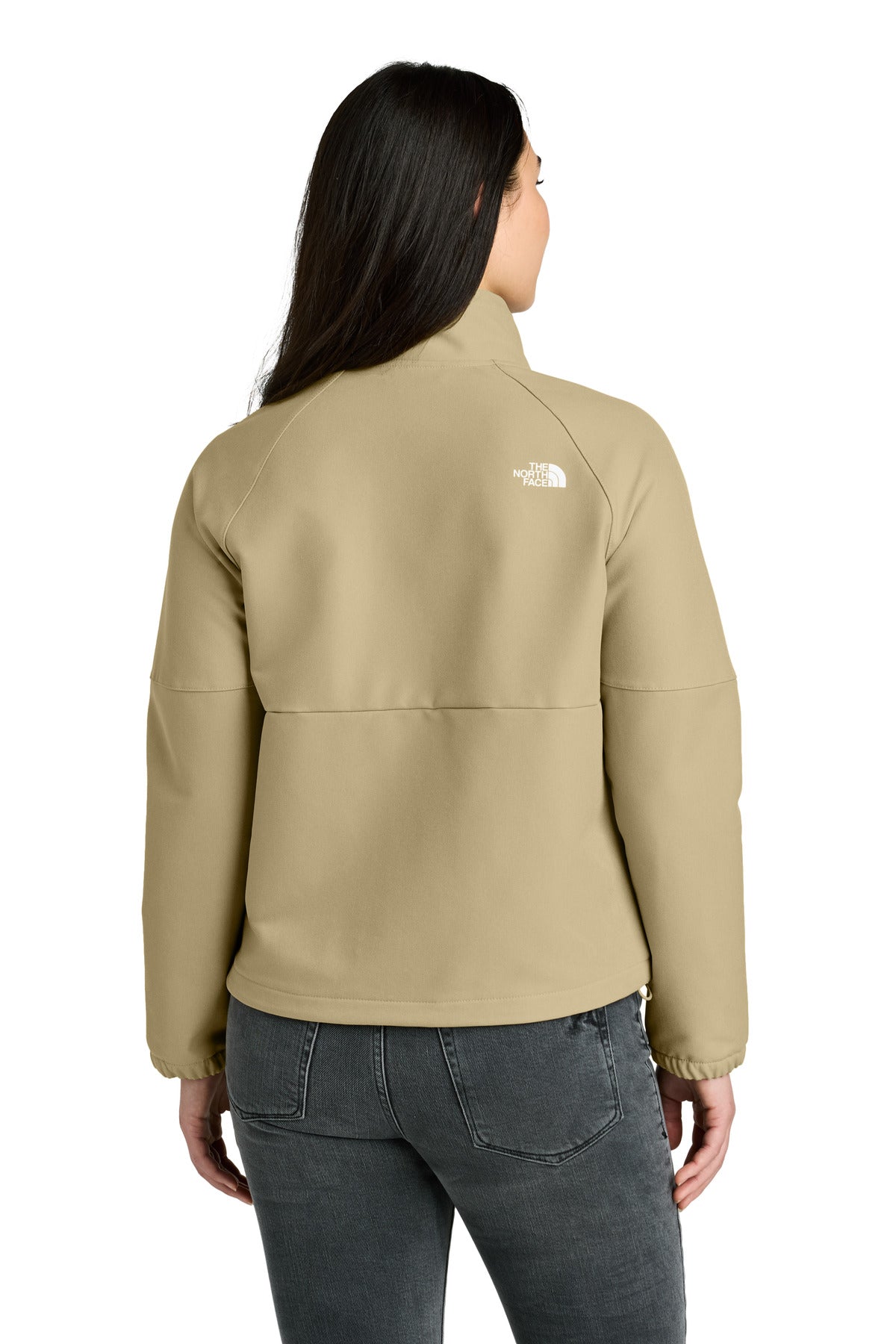 Custom Embroidered The North Face Women's Barr Lake Soft Shell Jacket NF0A8C5C,Khaki Stone Dark Heather