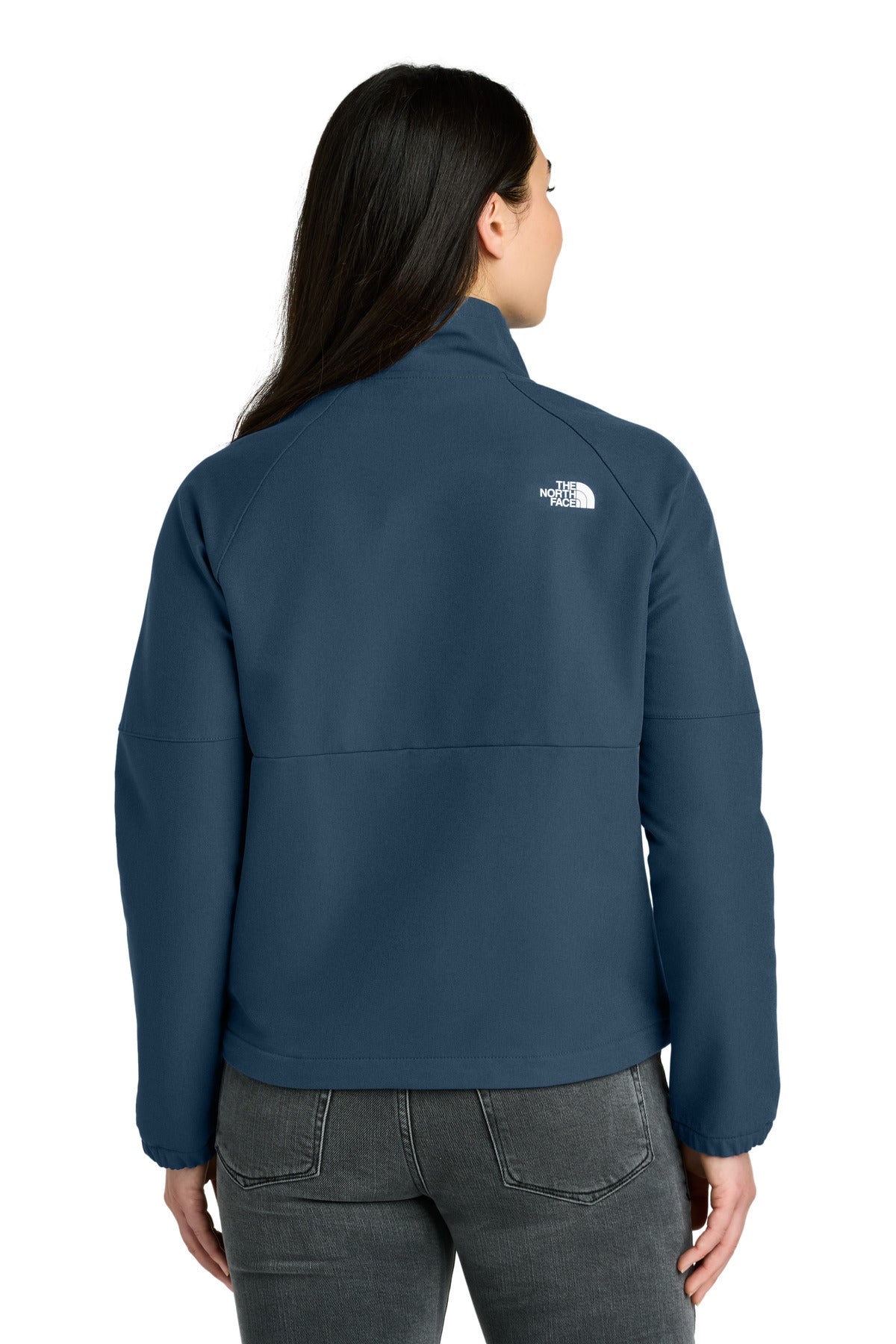 Custom Embroidered The North Face Women's Barr Lake Soft Shell Jacket NF0A8C5C,Shady Blue Dark Heather