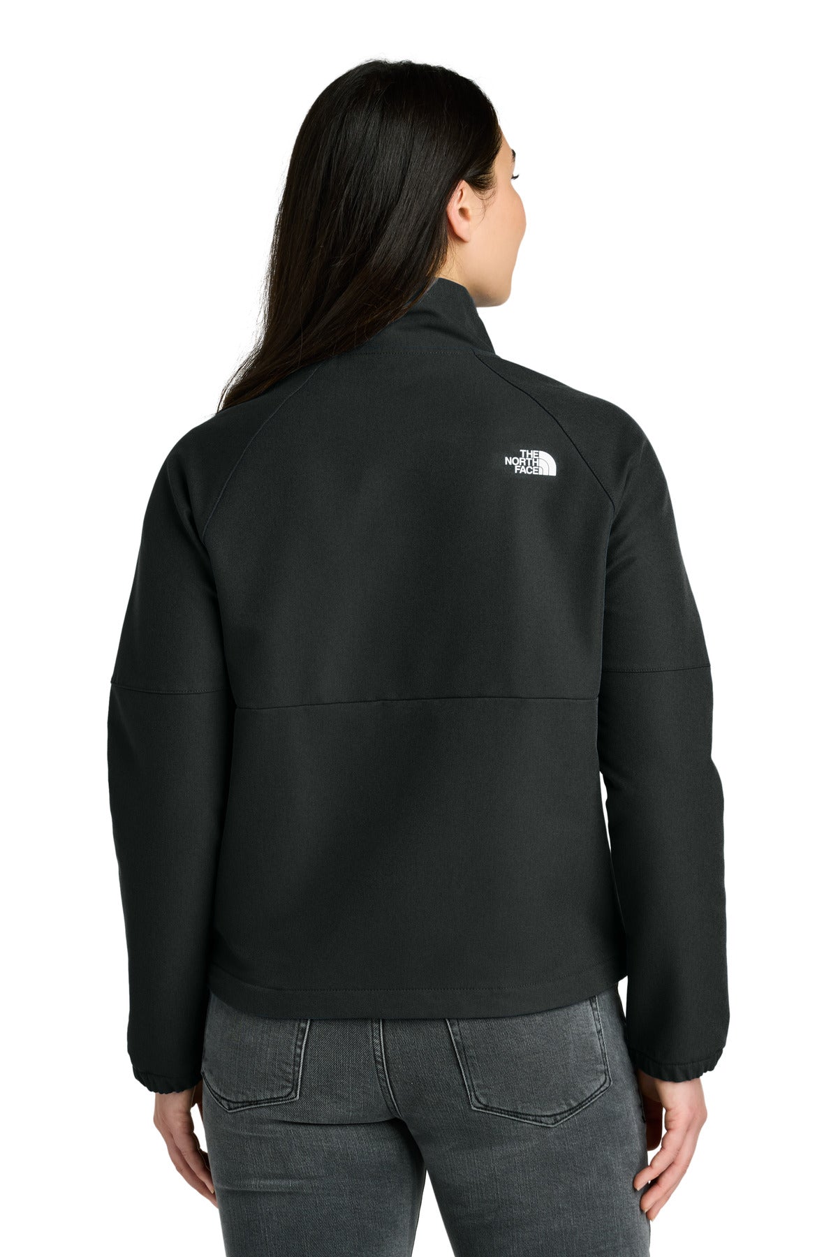 Custom Embroidered The North Face Women's Barr Lake Soft Shell Jacket NF0A8C5C,TNF Black Heather