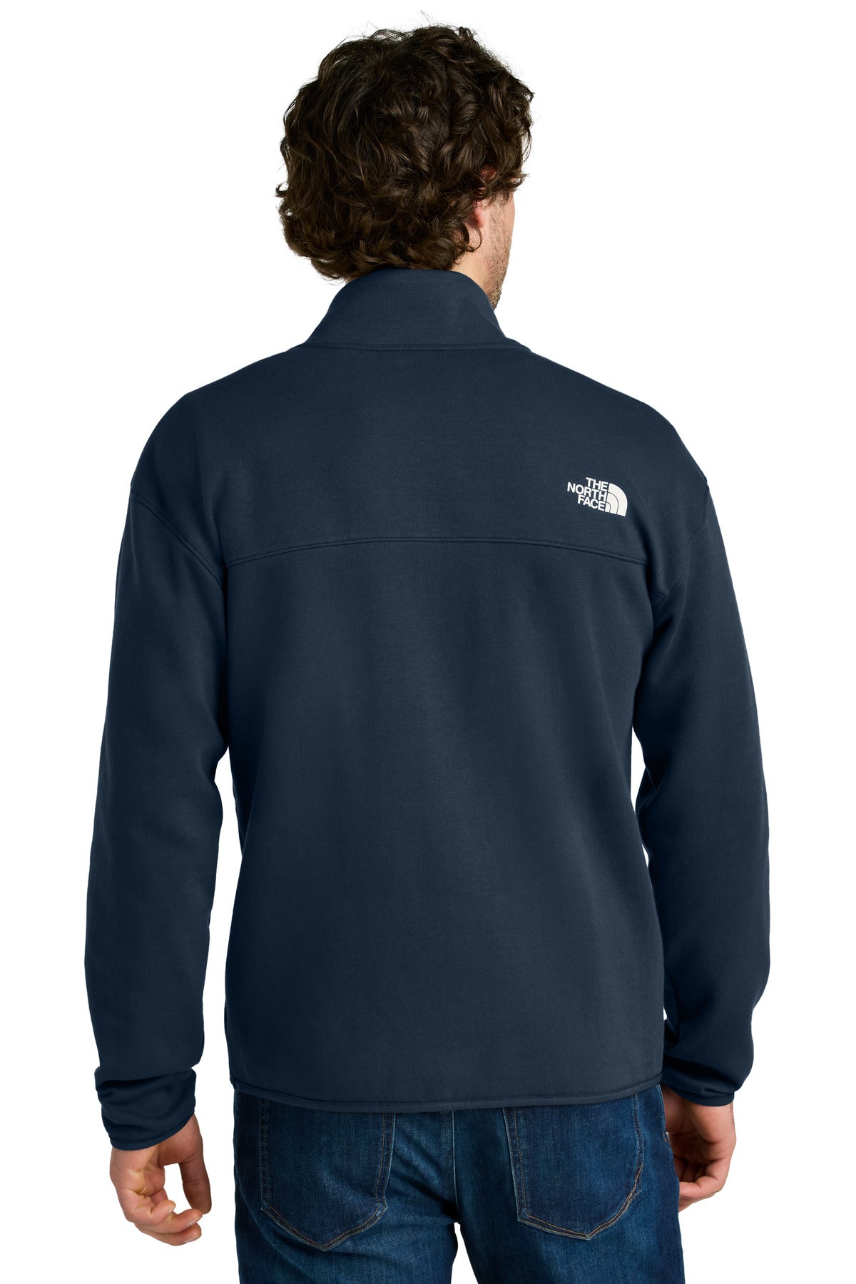 Custom Embroidered The North Face Double-Knit 1/2-Zip Fleece NF0A8C5G,Summit Navy