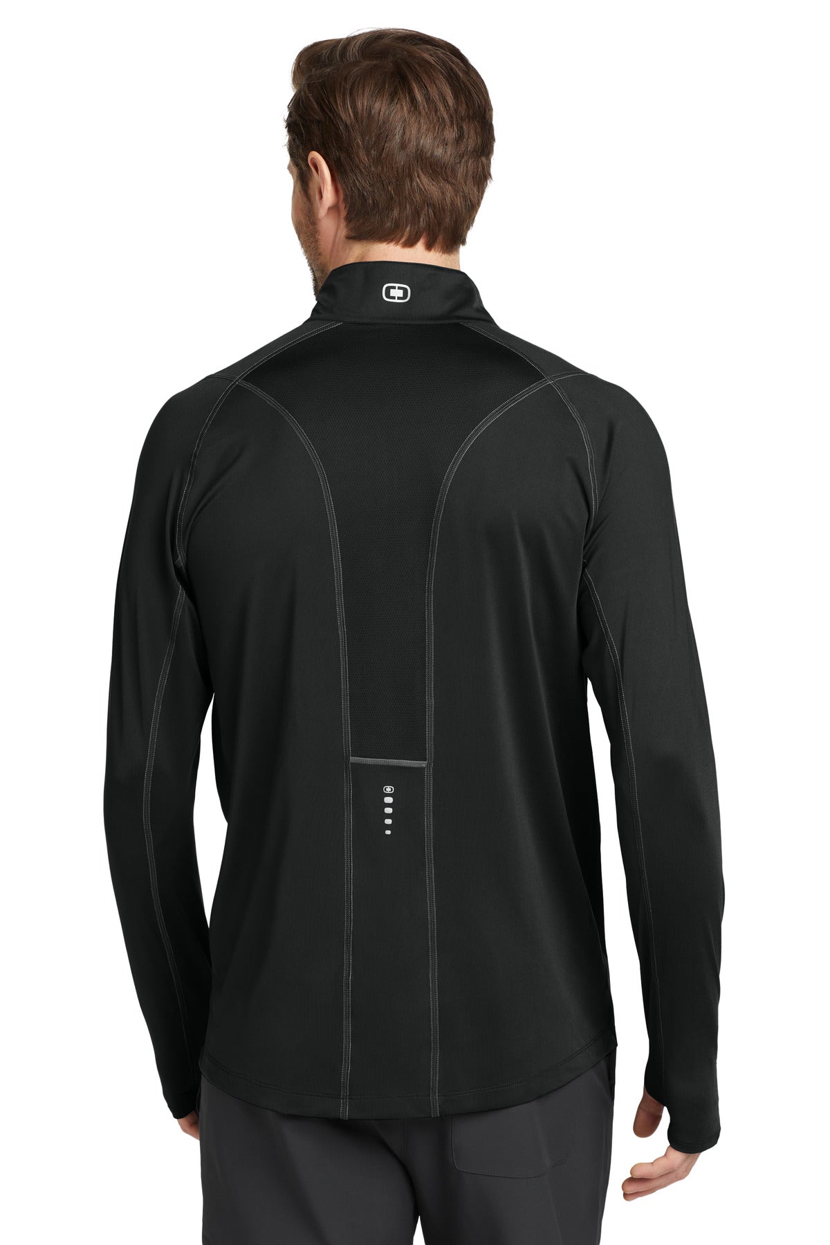 Custom Embroidered OGIO Nexus 1/4-Zip Pullover. OE335,Blacktop