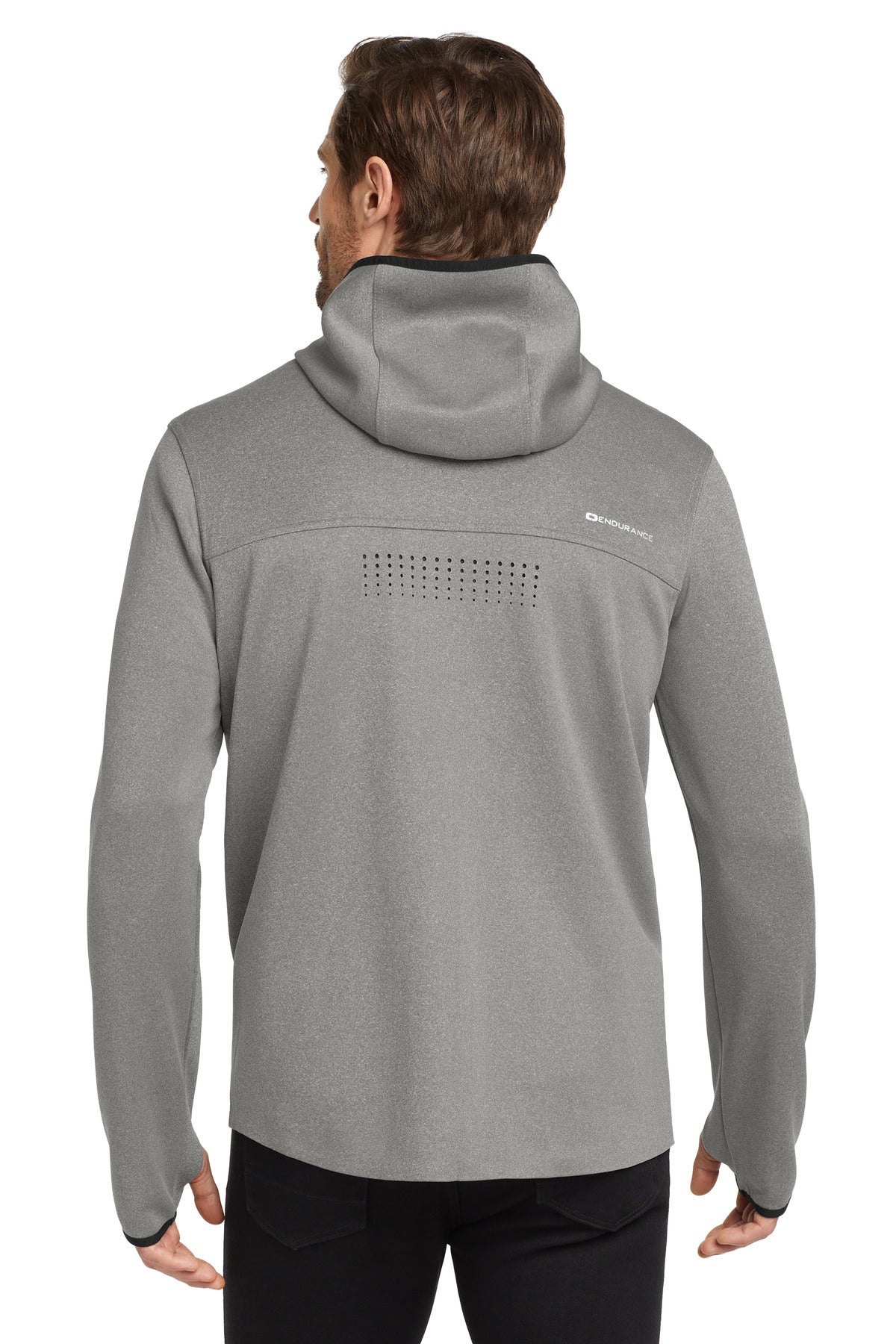 Custom Embroidered OGIO Stealth Full-Zip Jacket. OE728,Heather Grey