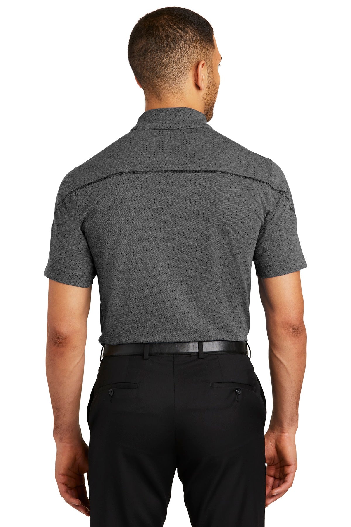 Custom Embroidered OGIO Tread Polo. OG135,Blacktop Heather