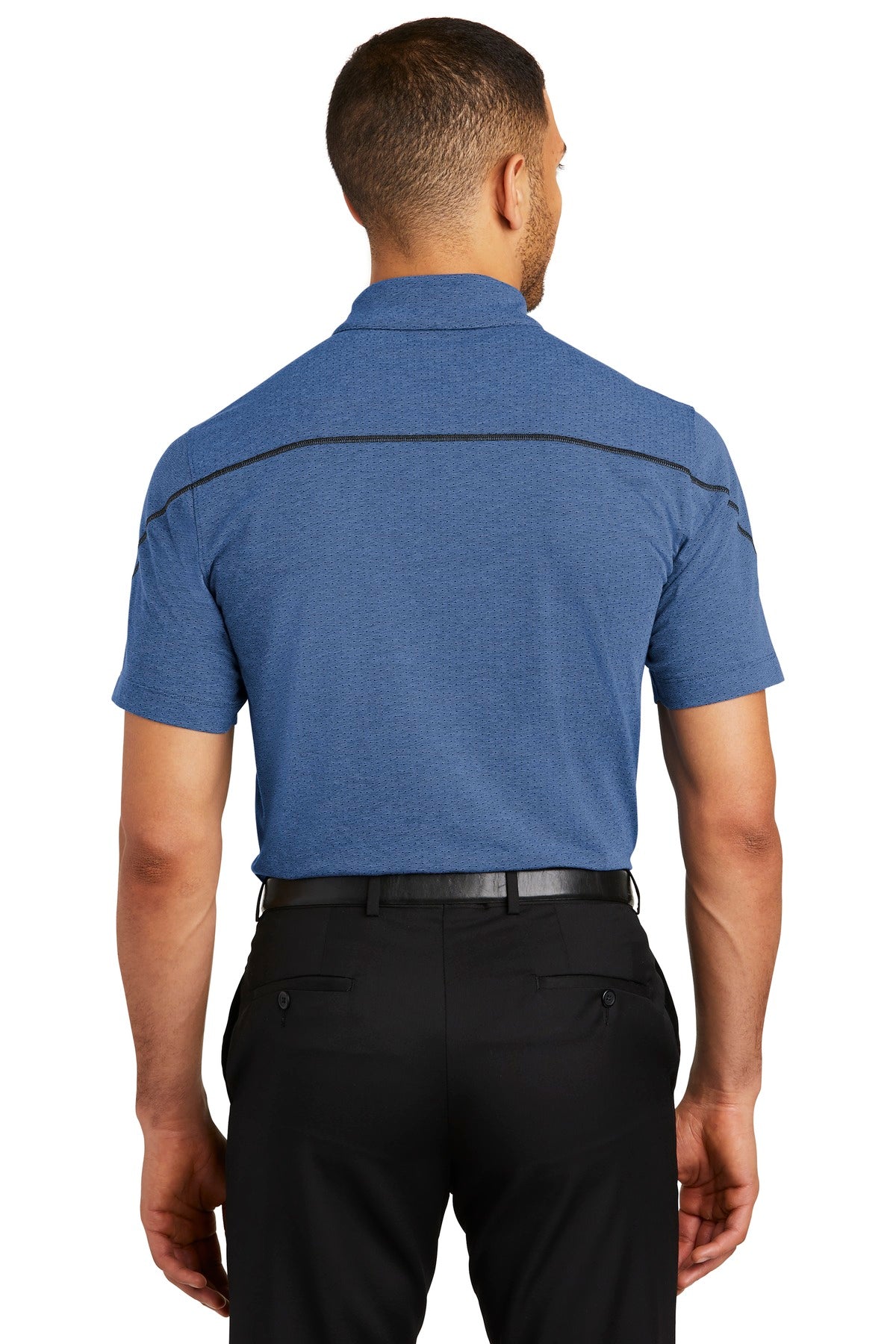 Custom Embroidered OGIO Tread Polo. OG135,Blue Heather