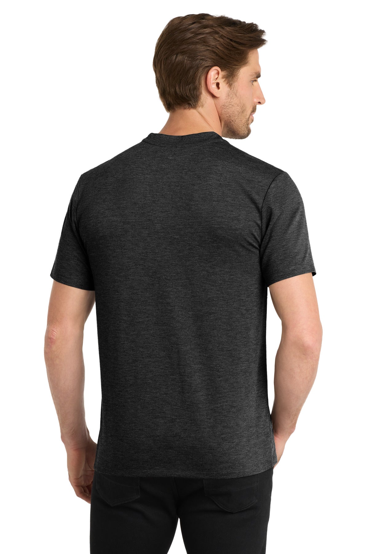 Custom Embroidered OGIO Evolution Henley OG148,Blacktop