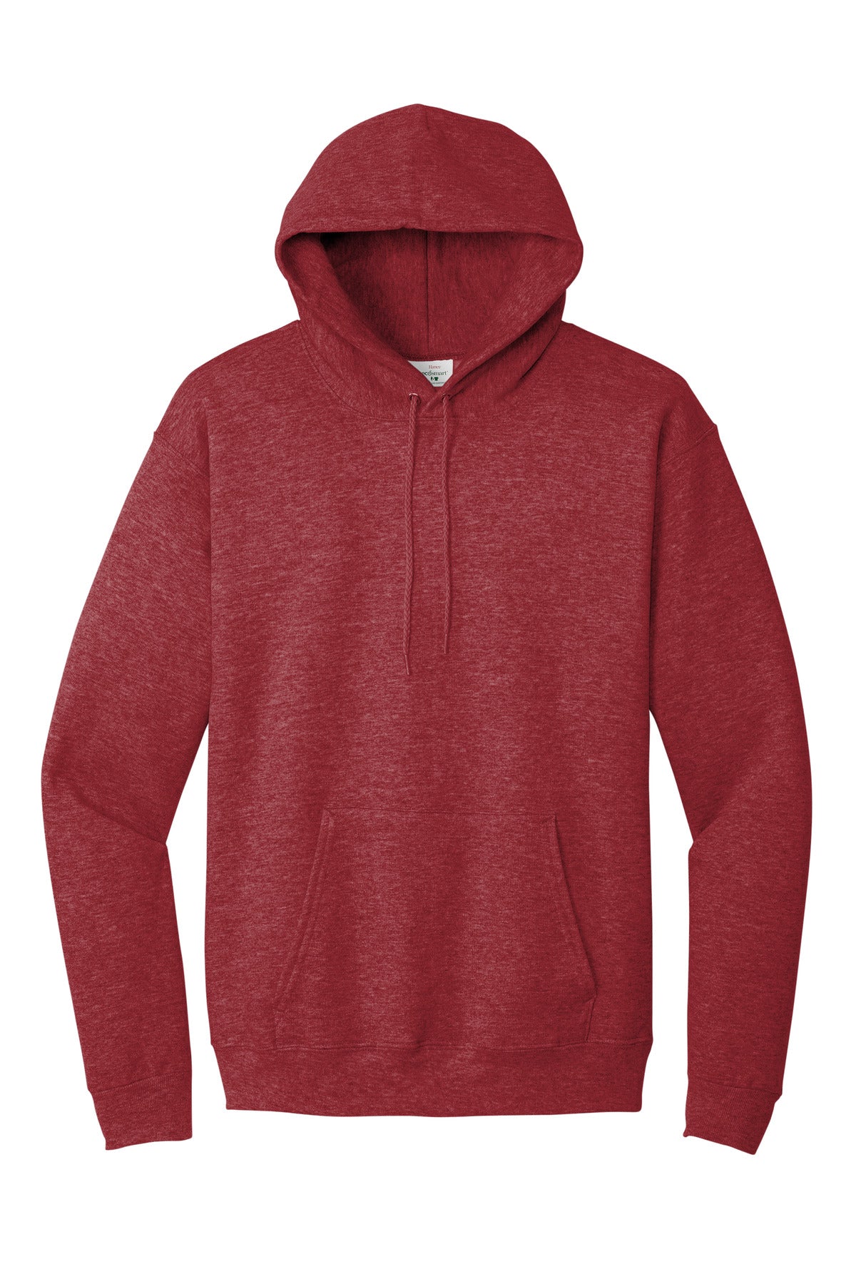 Hanes EcoSmart - Pullover Hooded Sweatshirt. P170 Heather Red