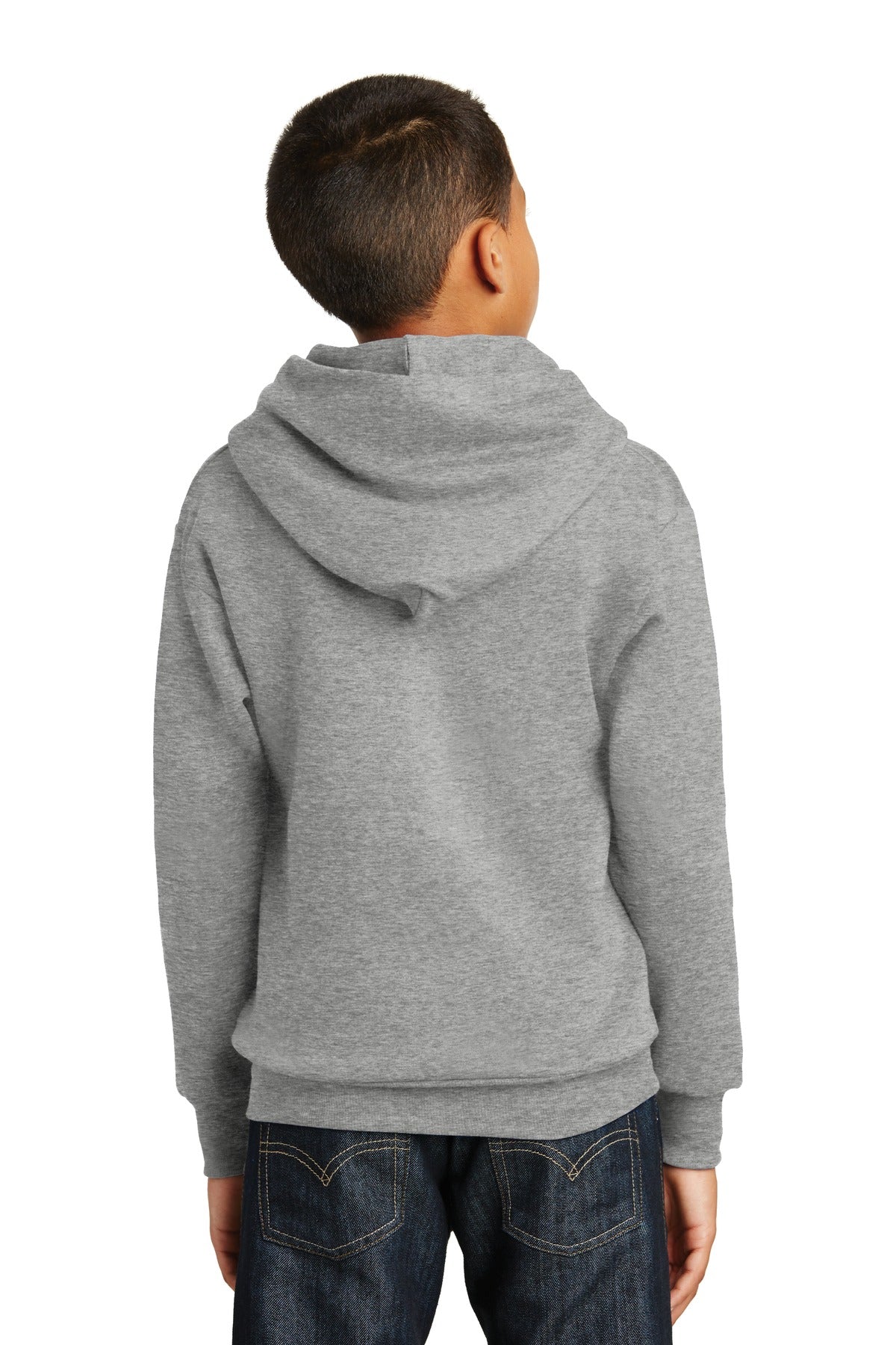 Custom Embroidered Hanes - Youth EcoSmart Pullover Hooded Sweatshirt. P470,Light Steel