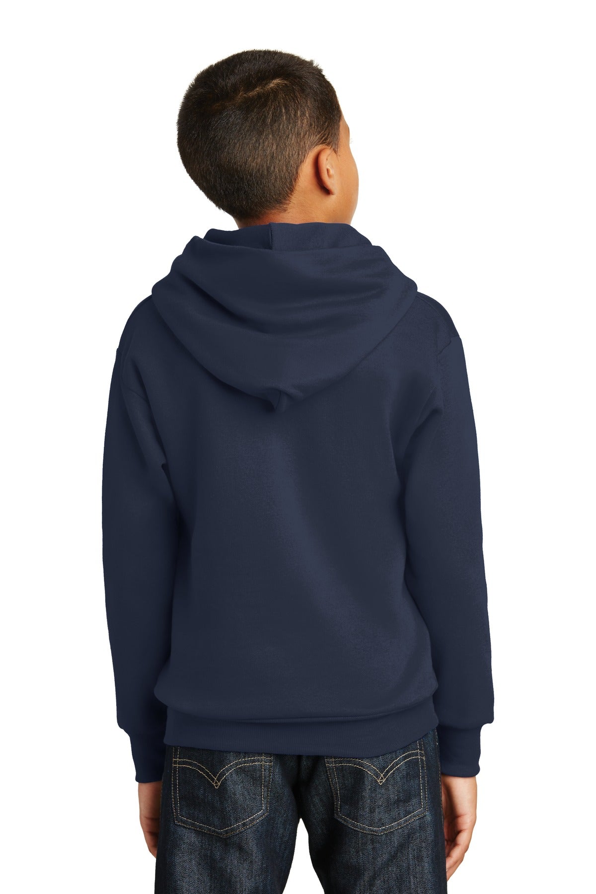 Custom Embroidered Hanes - Youth EcoSmart Pullover Hooded Sweatshirt. P470,Navy