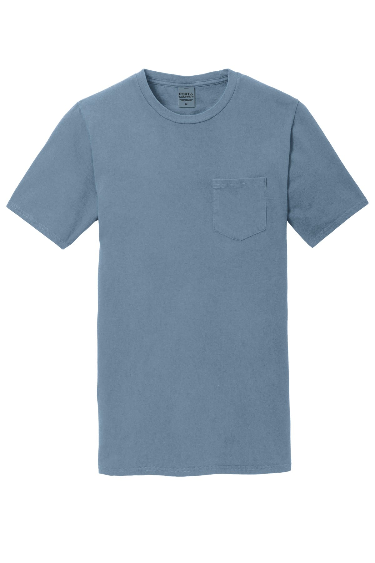 Port & Company Beach Wash Garment-Dyed Pocket Tee. PC099P