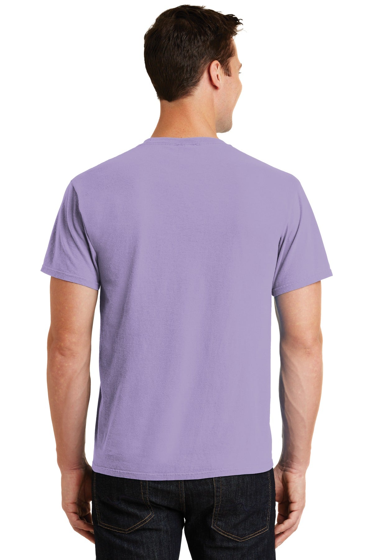 Custom Embroidered Port & Company Beach Wash Garment-Dyed Tee. PC099,Amethyst