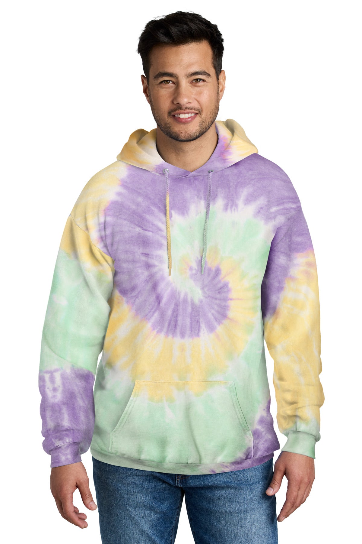 Port & Company Tie-Dye Pullover Hooded Sweatshirt. PC146