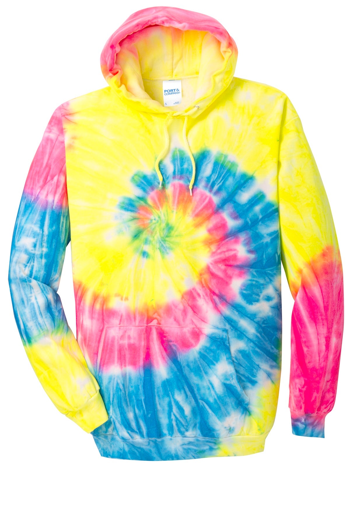 Port & Company Tie-Dye Pullover Hooded Sweatshirt. PC146