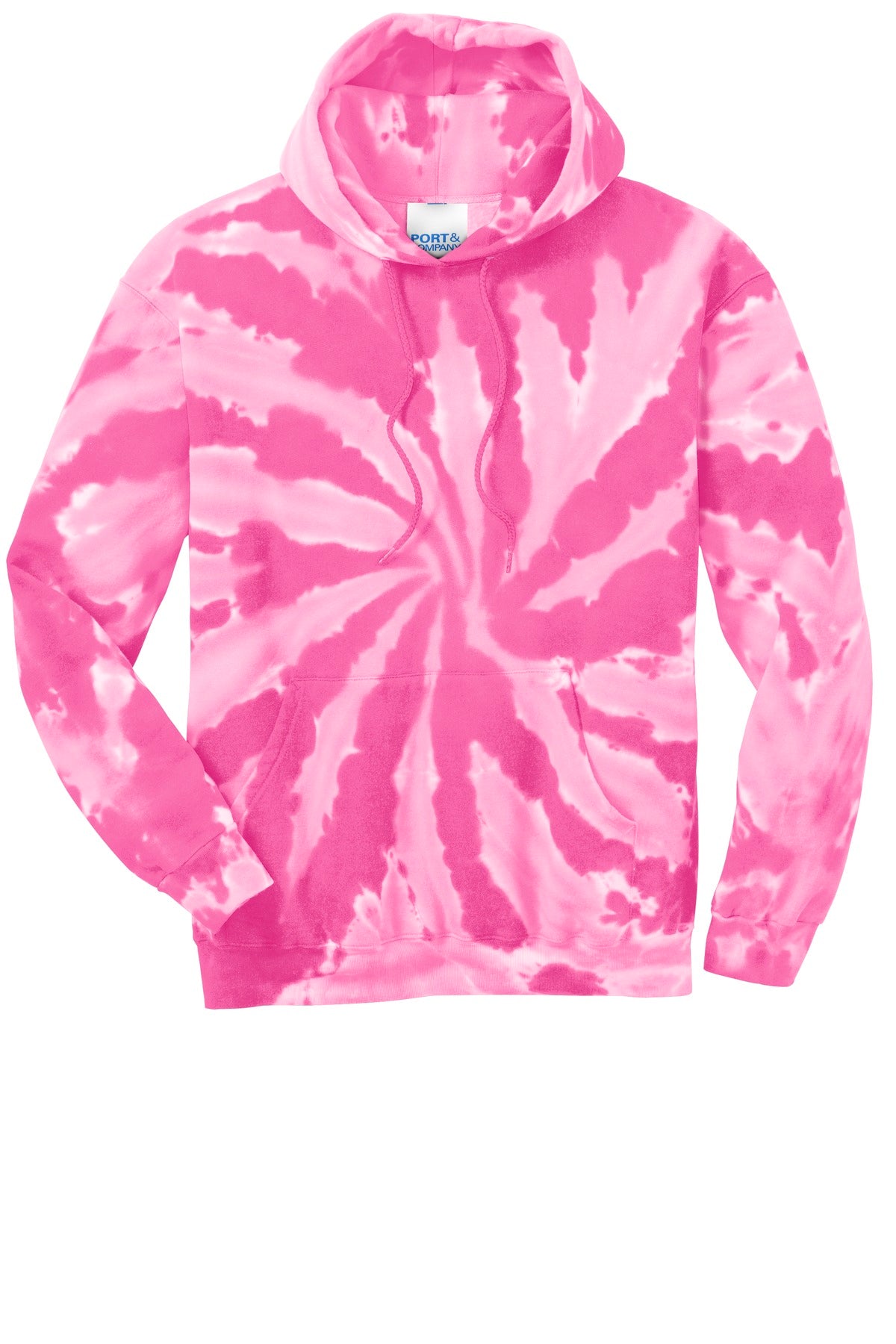 Port & Company Tie-Dye Pullover Hooded Sweatshirt. PC146