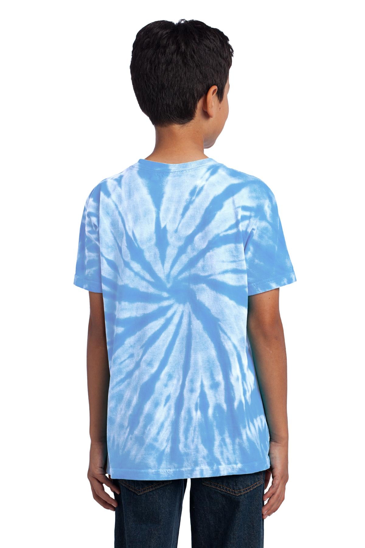 Custom Embroidered Port & Company - Youth Tie-Dye Tee. PC147Y,Light Blue