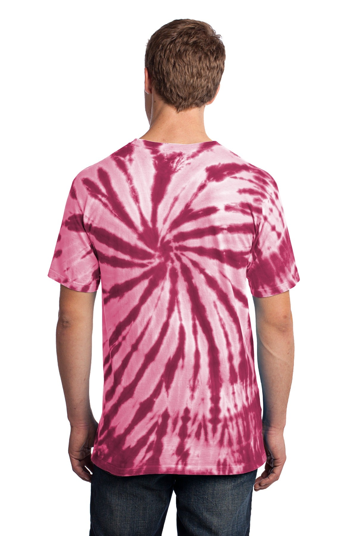 Custom Embroidered Port & Company - Tie-Dye Tee. PC147,Maroon