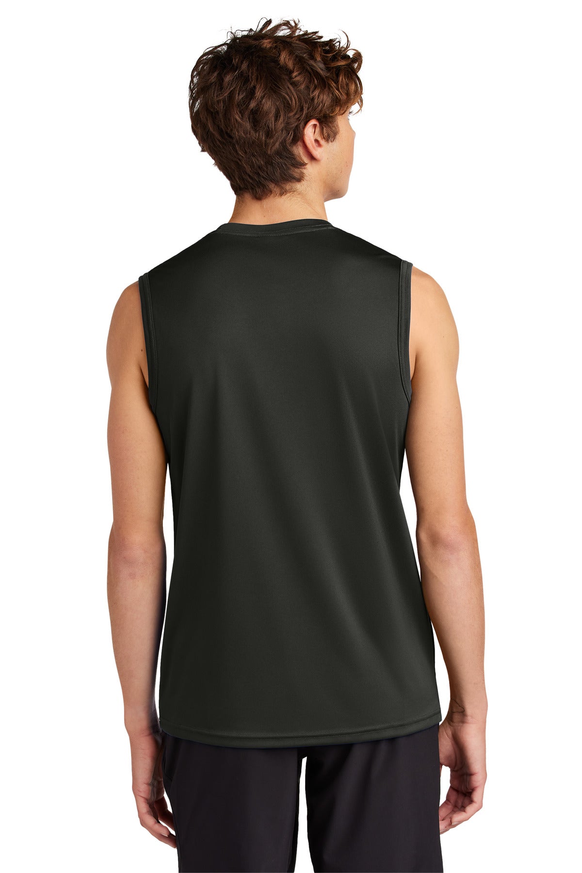 Custom Embroidered Port & Company Performance Sleeveless Tee PC380SL,Jet Black