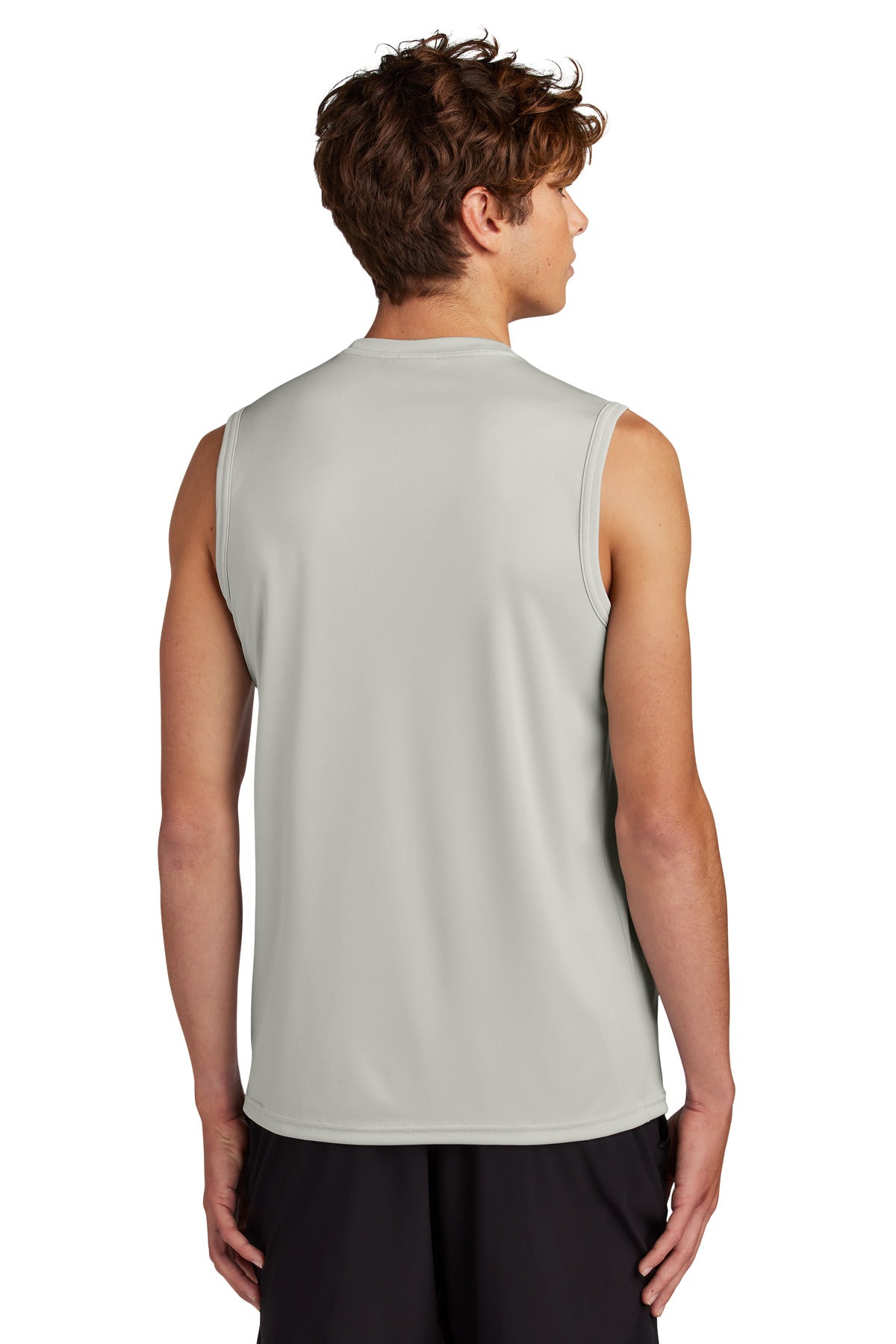 Custom Embroidered Port & Company Performance Sleeveless Tee PC380SL,Silver