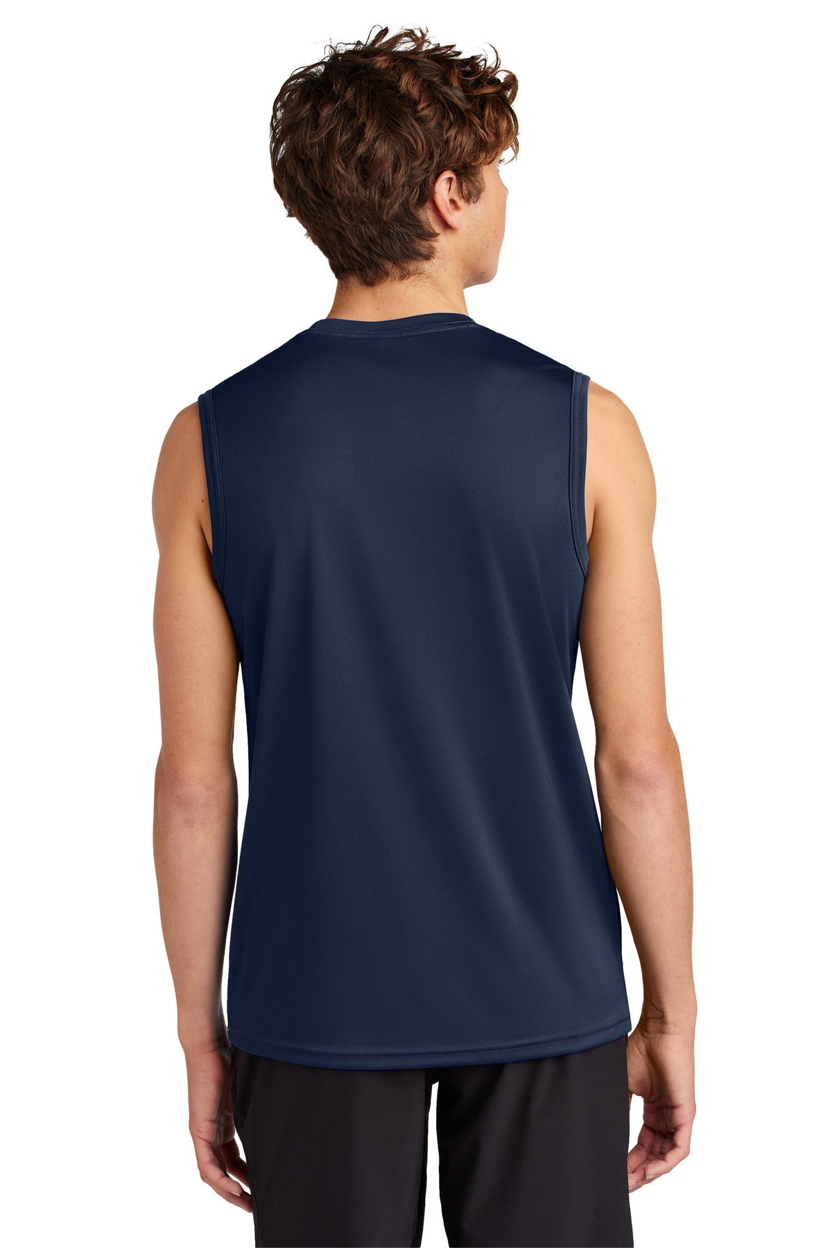 Custom Embroidered Port & Company Performance Sleeveless Tee PC380SL,True Navy