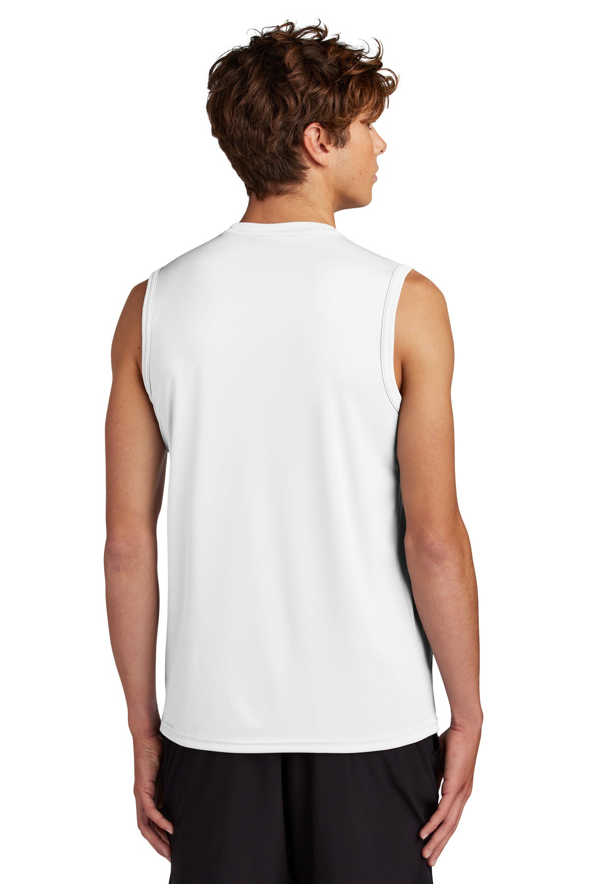 Custom Embroidered Port & Company Performance Sleeveless Tee PC380SL,White