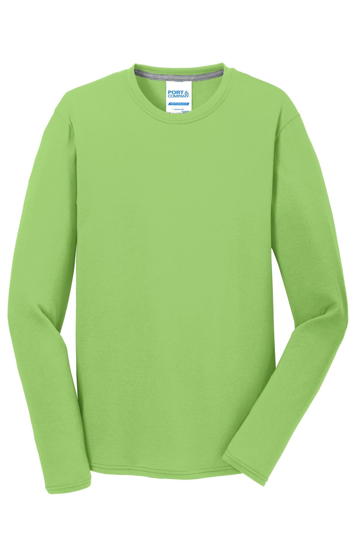 Port & Company Long Sleeve Performance Blend Tee. PC381LS
