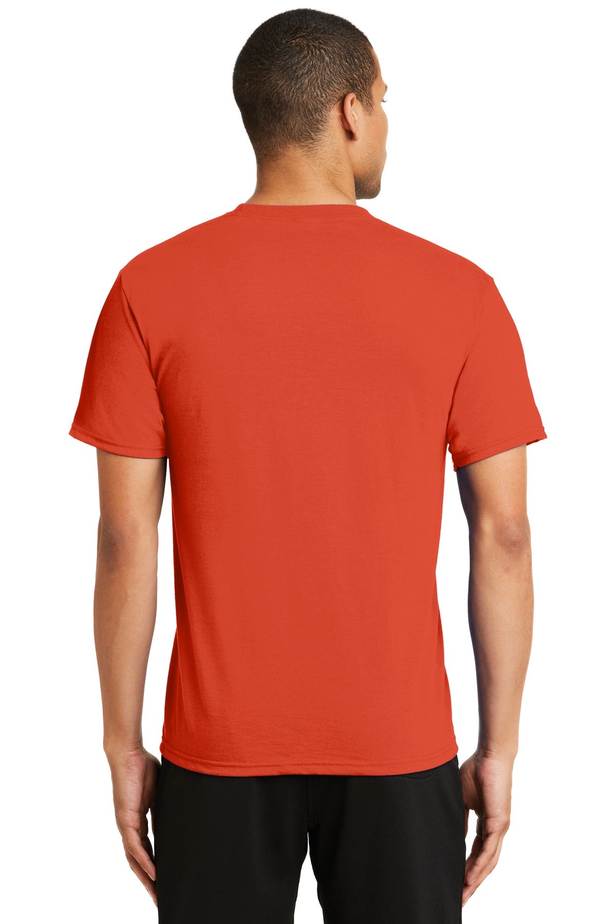 Custom Embroidered Port & Company Performance Blend Tee. PC381,Orange