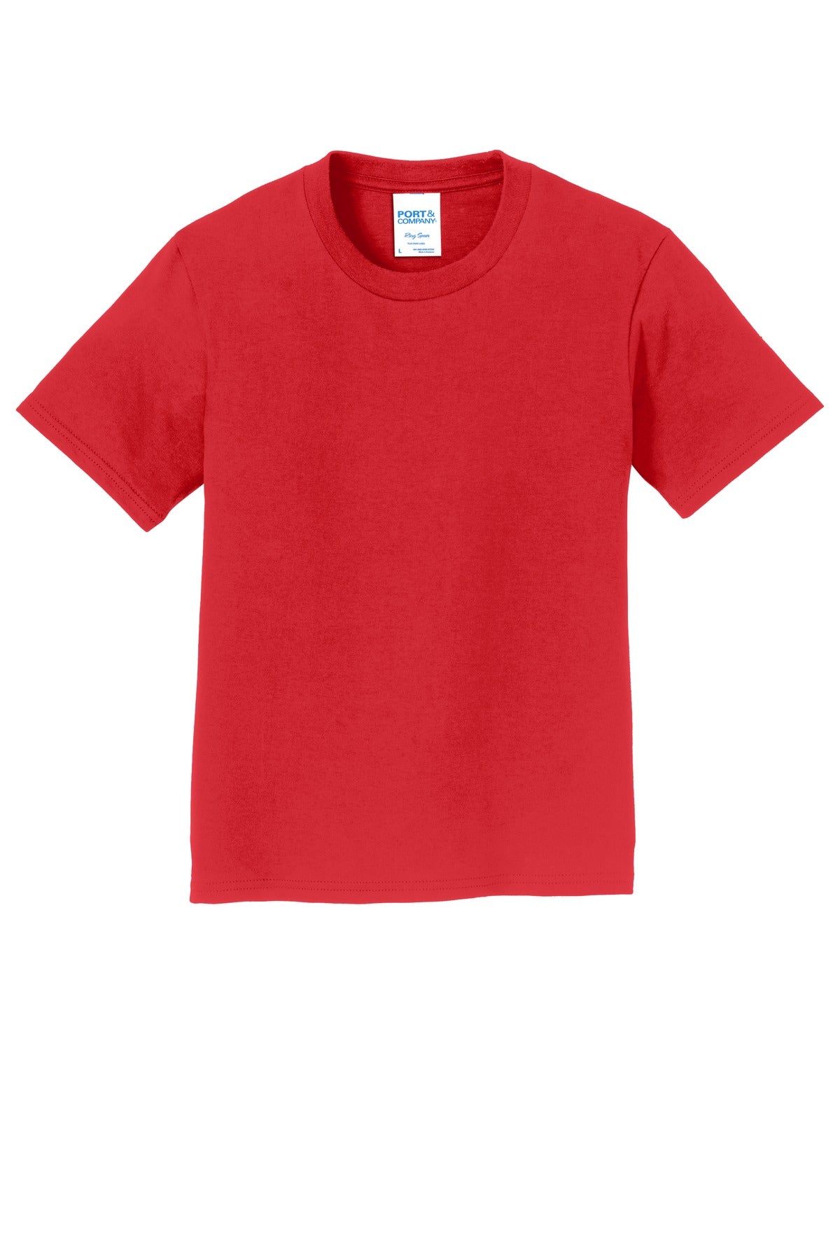 Port & Company Youth Fan Favorite Tee. PC450Y Bright Red