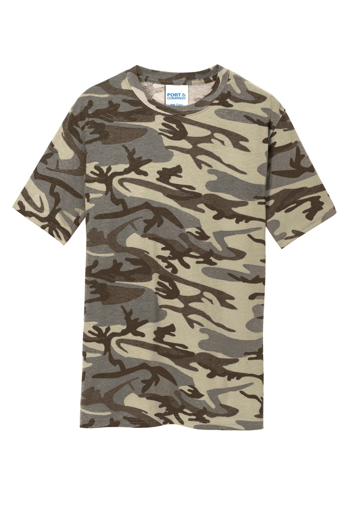 Port & Company Core Cotton Camo Tee. PC54C