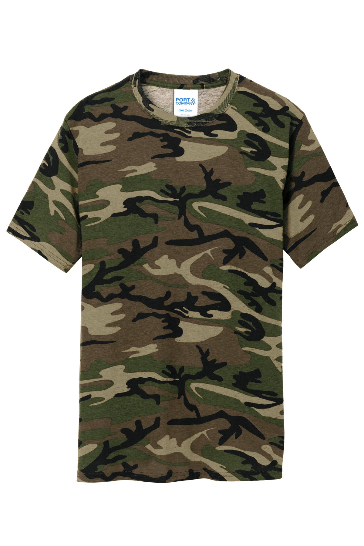 Port & Company Core Cotton Camo Tee. PC54C