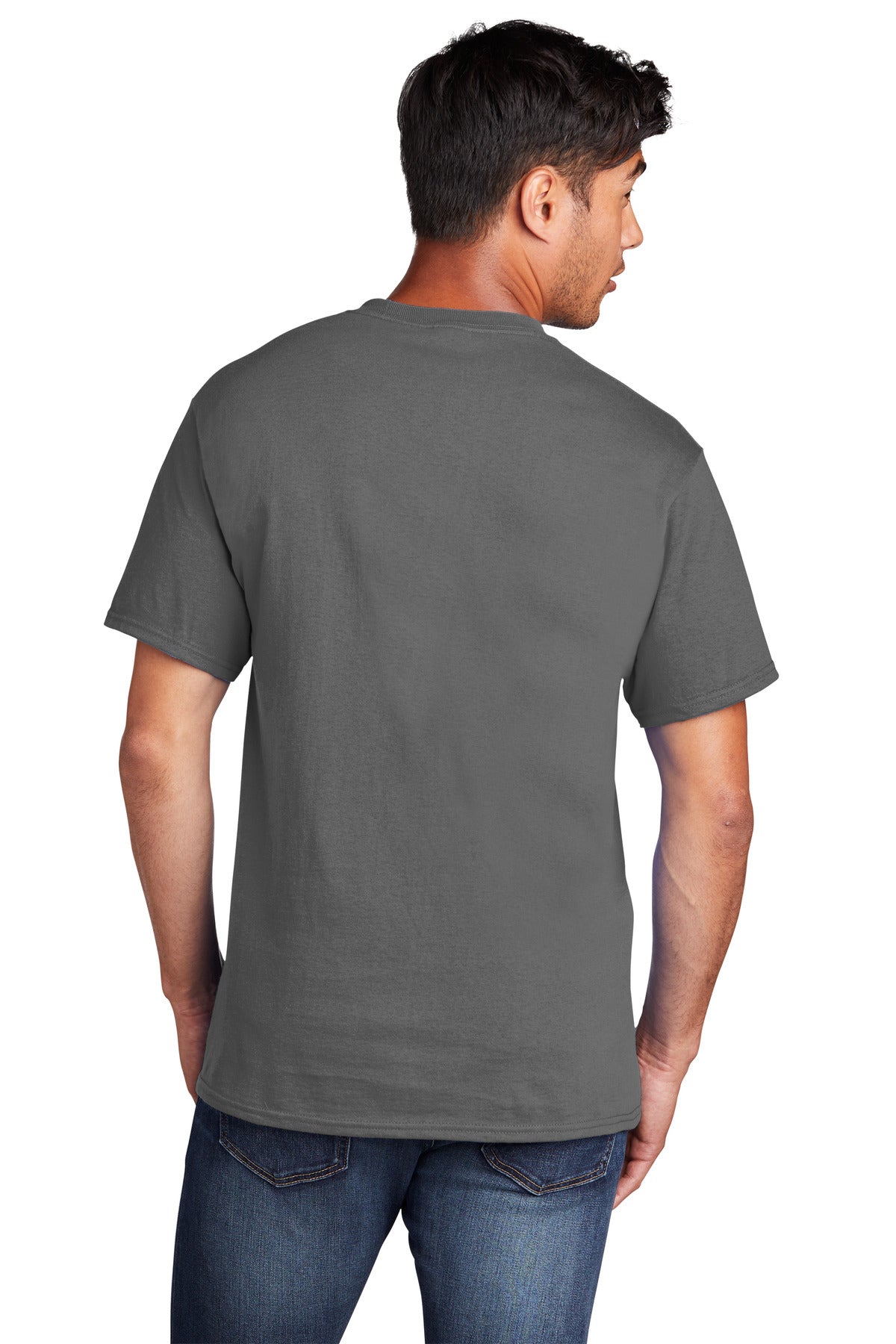 Custom Embroidered Port & Company Core Cotton DTG Tee PC54DTG,Charcoal