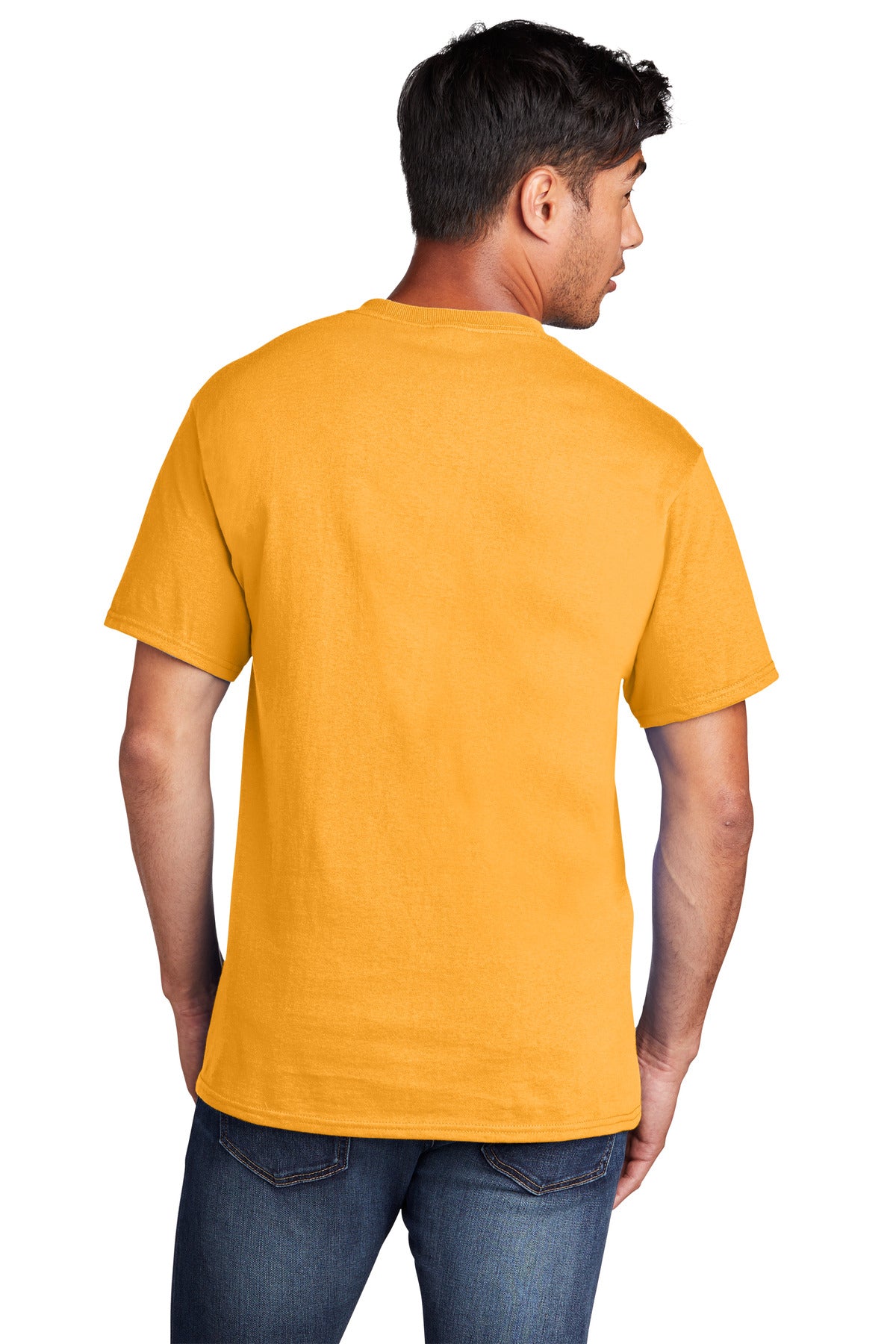 Custom Embroidered Port & Company Core Cotton DTG Tee PC54DTG,Gold