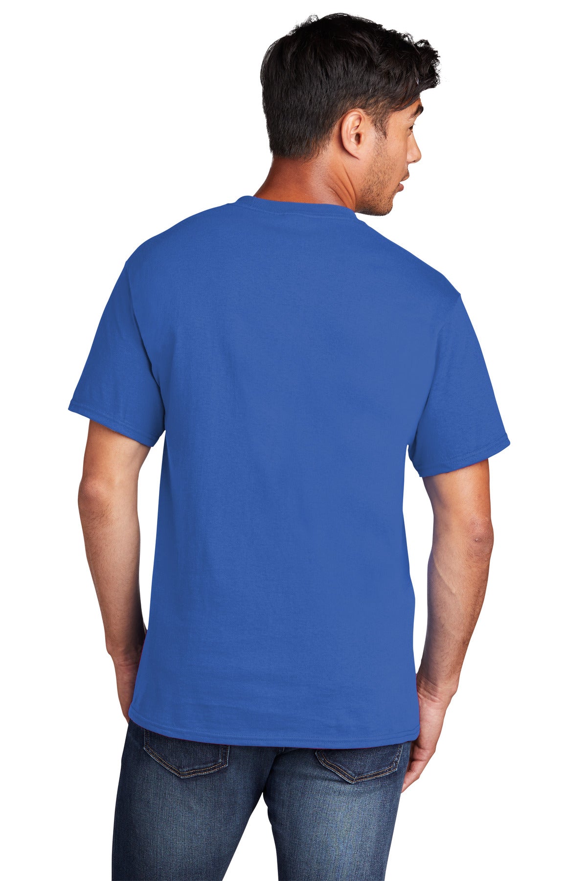 Custom Embroidered Port & Company Core Cotton DTG Tee PC54DTG,Royal