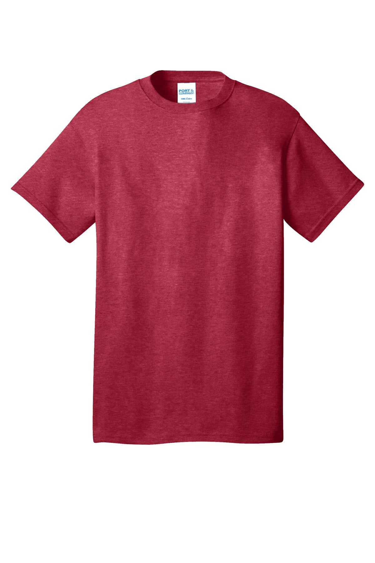 Port & Company Tall Core Cotton Tee PC54T Heather Red
