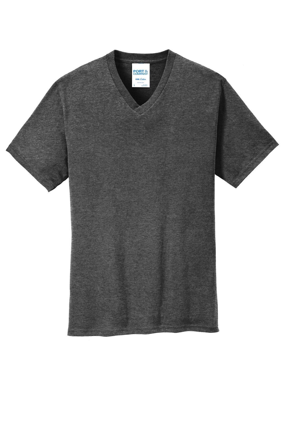 Port & Company Core Cotton V-Neck Tee. PC54V