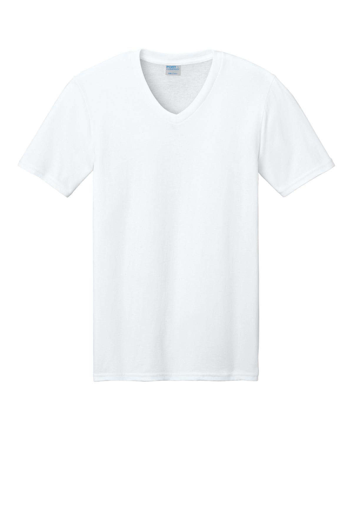 Port & Company Core Cotton V-Neck Tee. PC54V