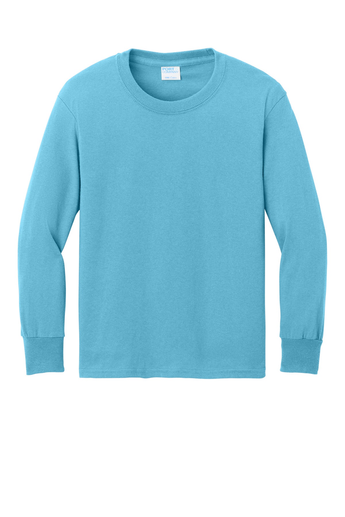 Port & Company Youth Long Sleeve Core Cotton Tee. PC54YLS