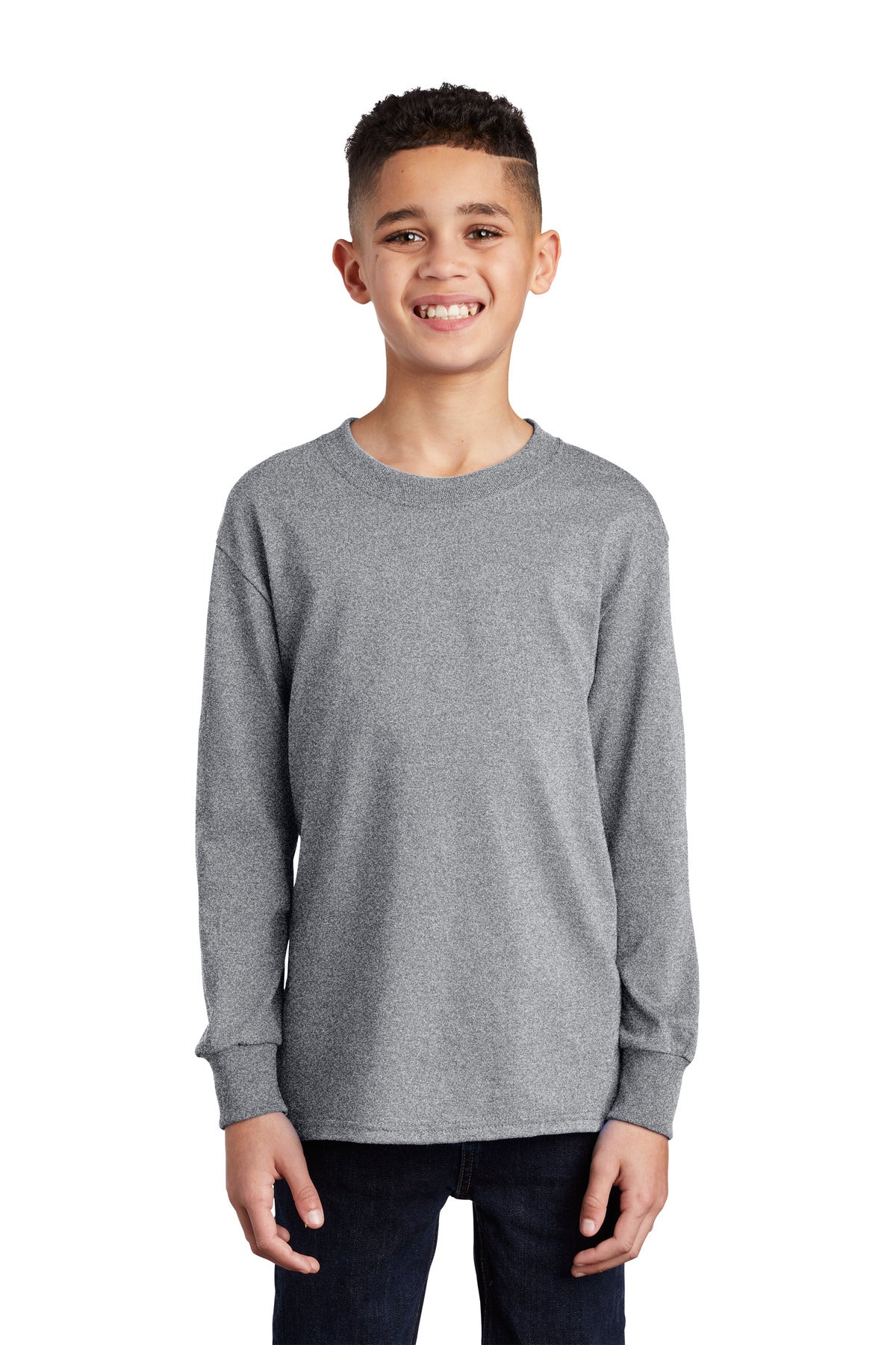 Port & Company Youth Long Sleeve Core Cotton Tee. PC54YLS