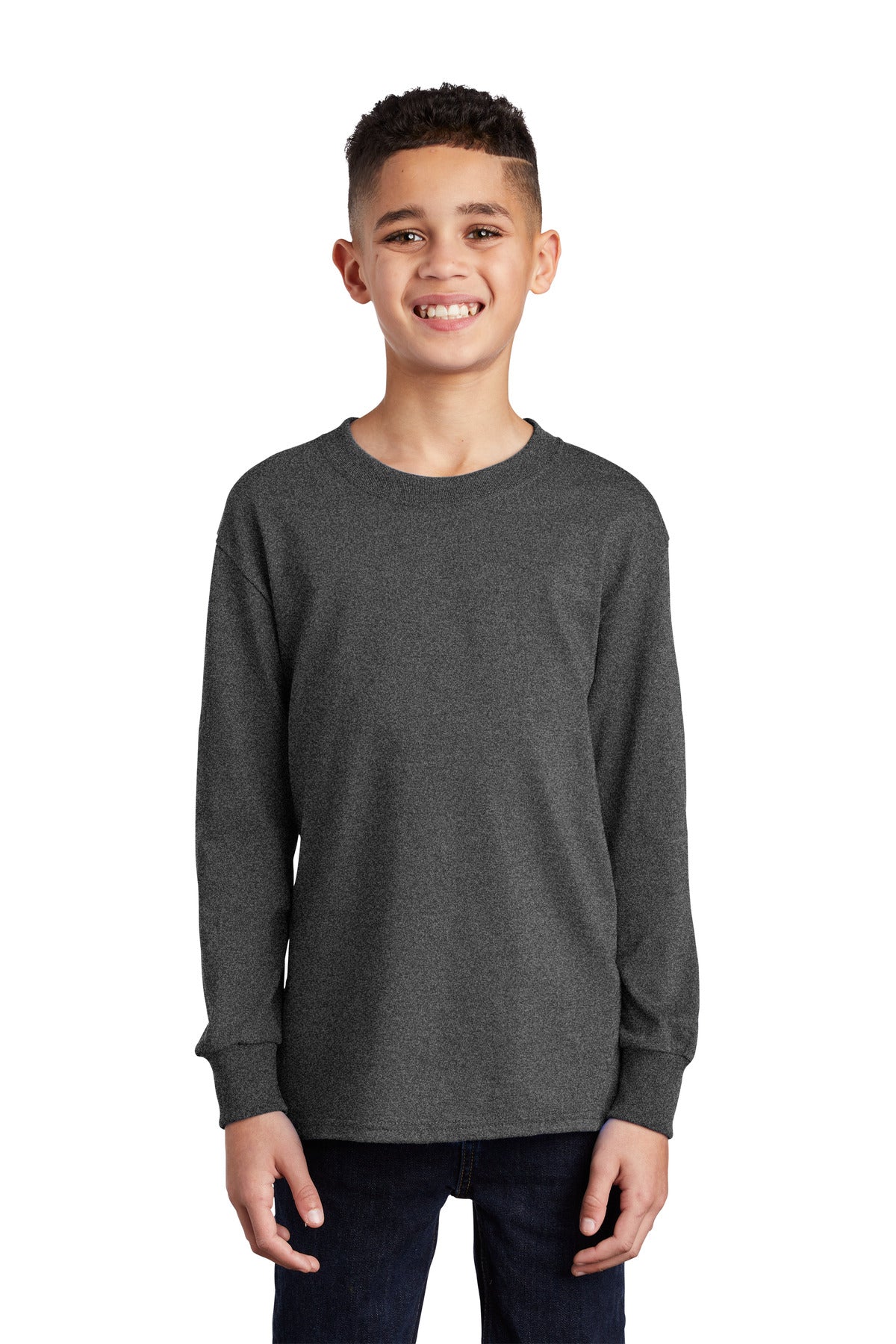 Port & Company Youth Long Sleeve Core Cotton Tee. PC54YLS