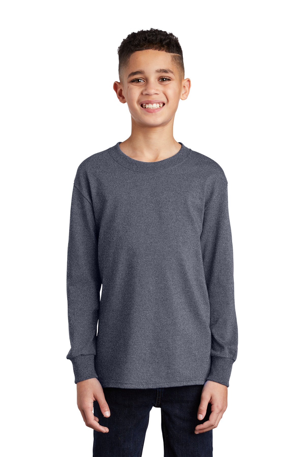 Port & Company Youth Long Sleeve Core Cotton Tee. PC54YLS