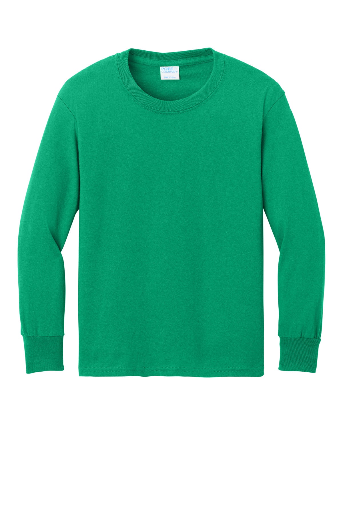 Port & Company Youth Long Sleeve Core Cotton Tee. PC54YLS