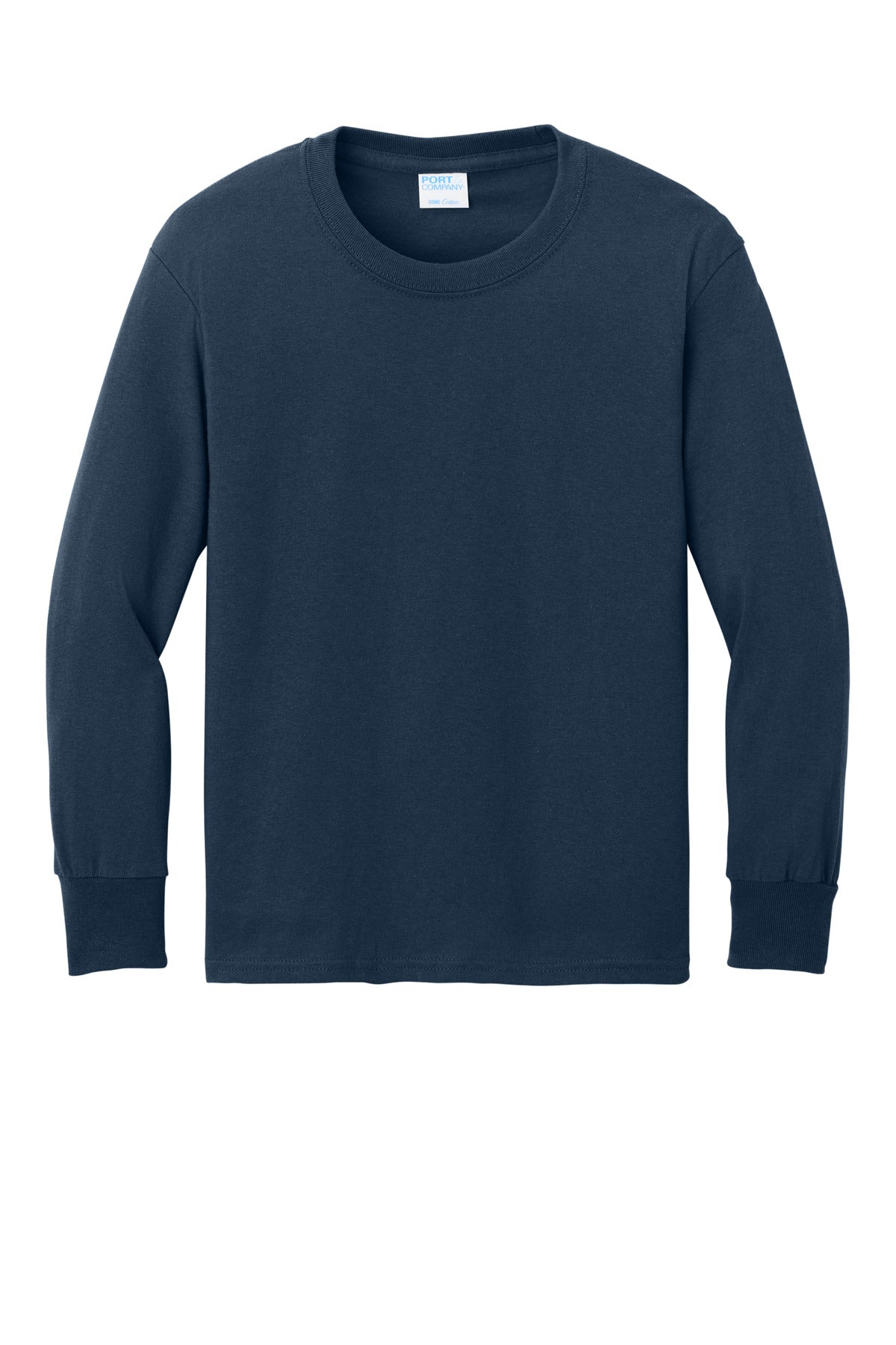 Port & Company Youth Long Sleeve Core Cotton Tee. PC54YLS