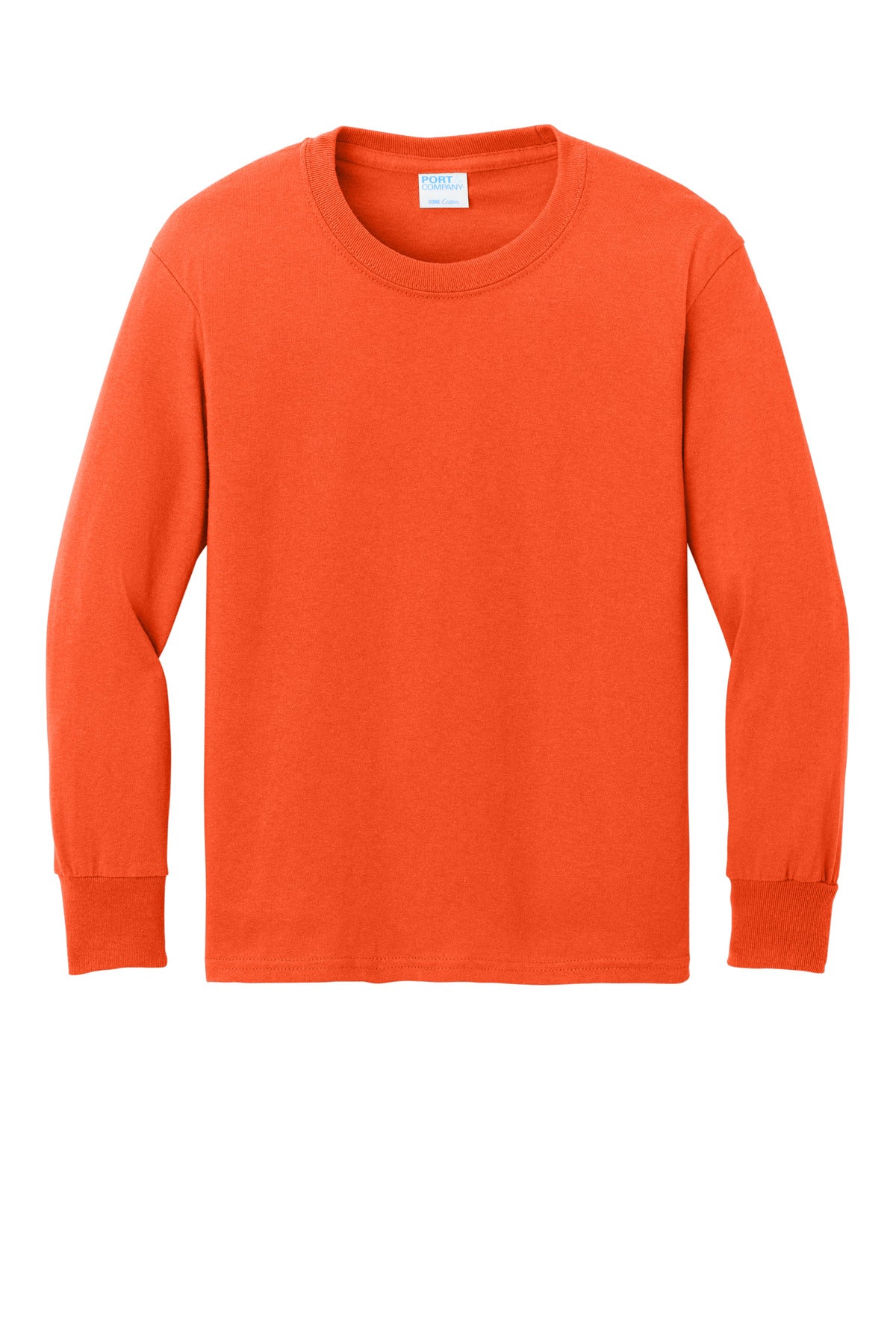 Port & Company Youth Long Sleeve Core Cotton Tee. PC54YLS