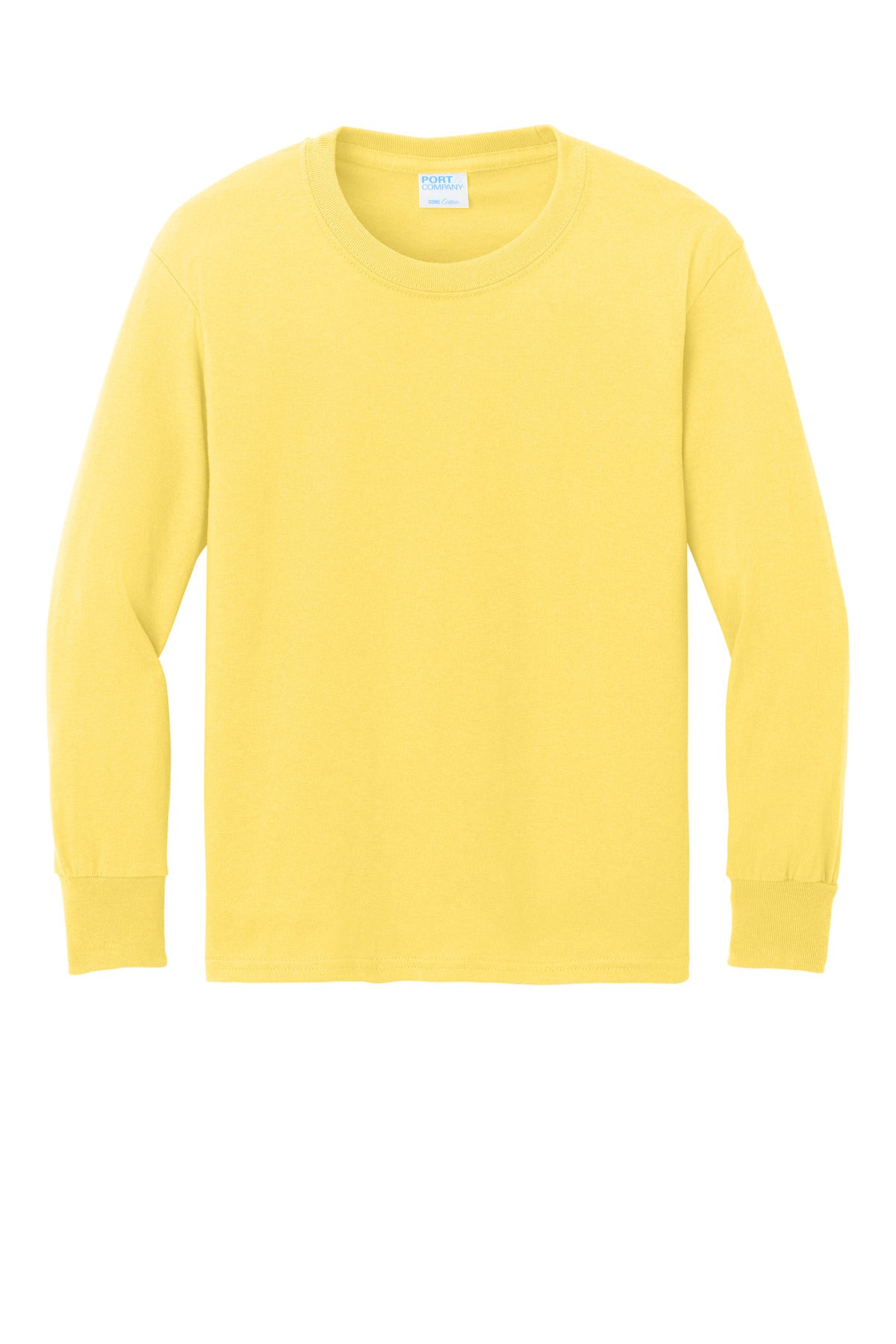 Port & Company Youth Long Sleeve Core Cotton Tee. PC54YLS