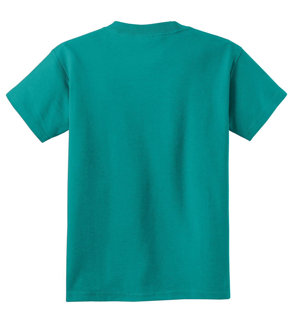 Port & Company - Youth Core Cotton Tee. PC54Y Bright Aqua