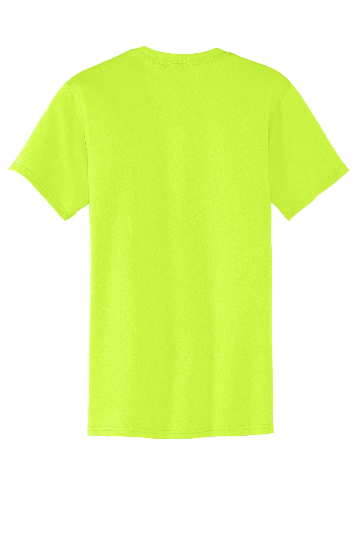 Port & Company - Core Blend Pocket Tee. PC55P Safety Green