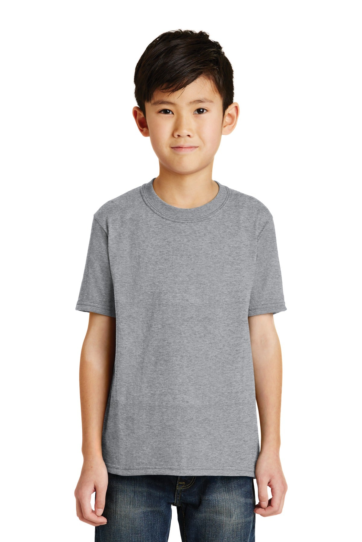 Port & Company - Youth Core Blend Tee. PC55Y Athletic Heather