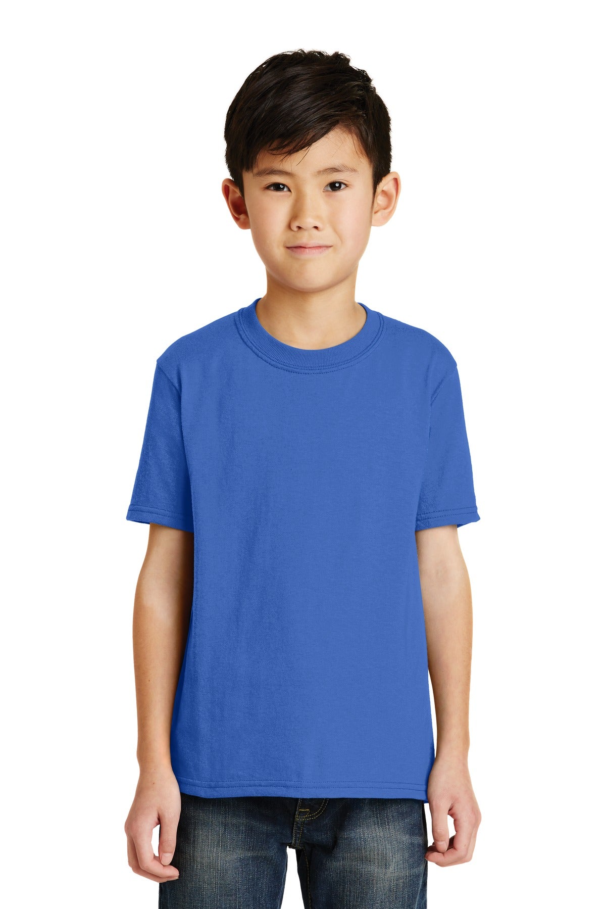 Port & Company - Youth Core Blend Tee. PC55Y Royal