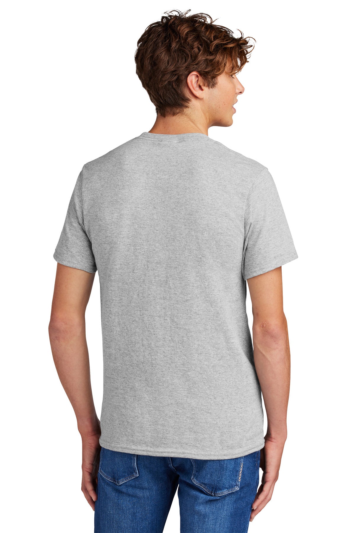 Custom Embroidered Port & Company - Core Blend Tee. PC55,Ash