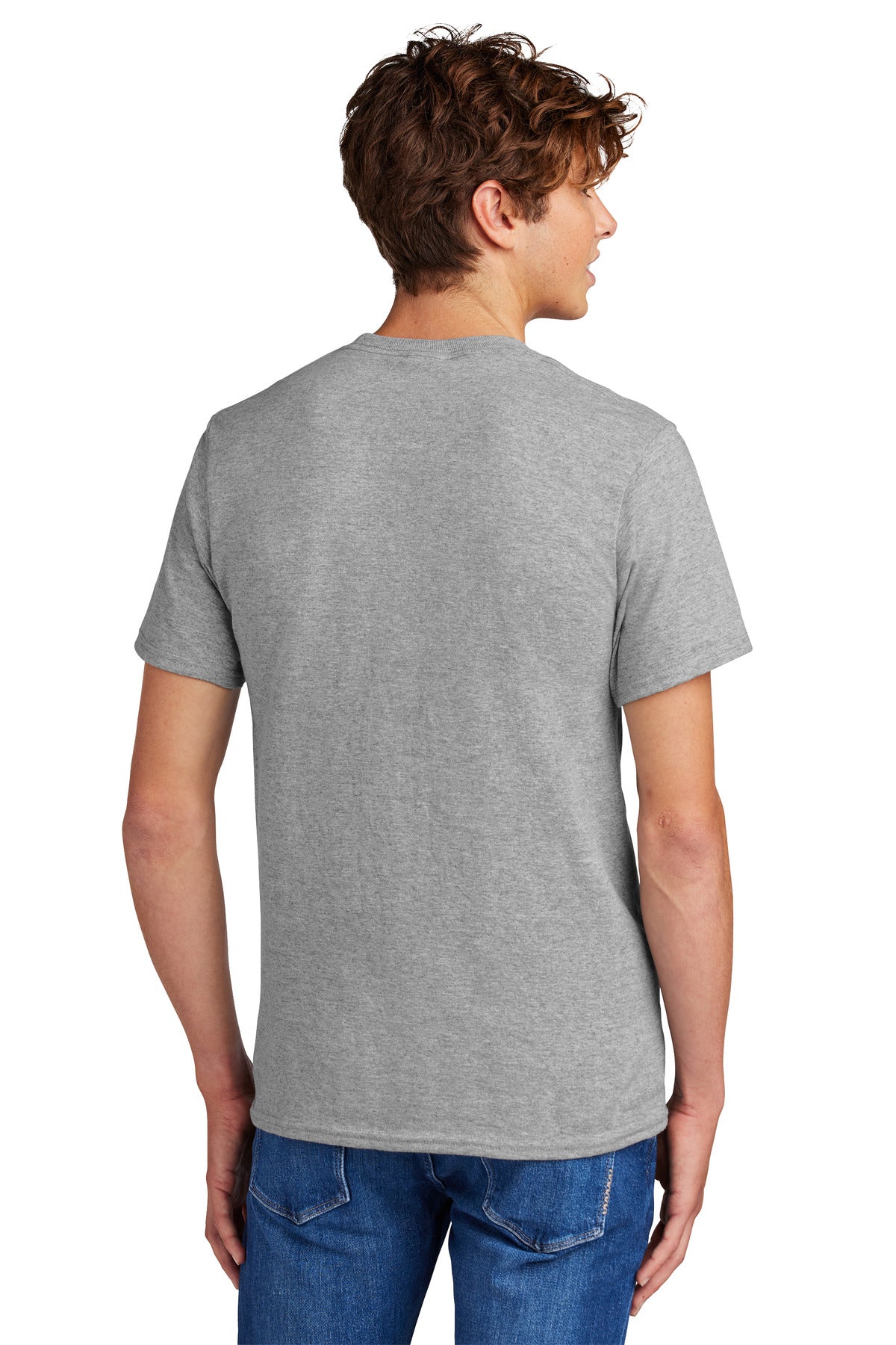 Custom Embroidered Port & Company - Core Blend Tee. PC55,Athletic Heather